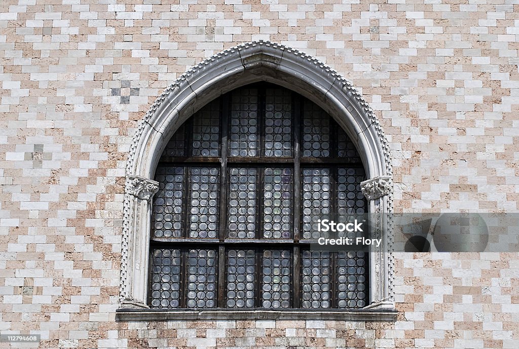 Palazzo Ducale, Venezia finestra - Foto stock royalty-free di Architettura