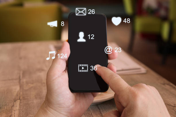 istock Social media icon computer network connection community people mobile phone app 1127946660