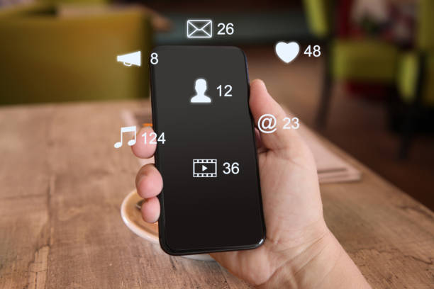 istock Social media icon computer network connection community people mobile phone app 1127947214