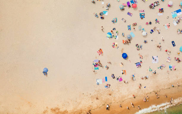 istock Aerial view of the beach 1127948260