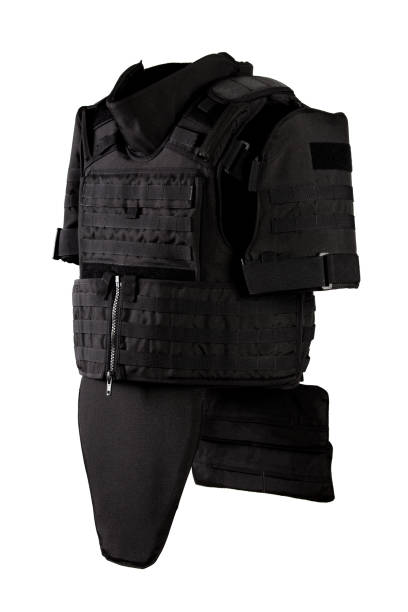 istock Modern bulletproof vest isolated on a white background. 1127948907