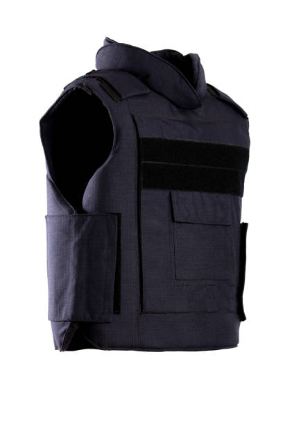 istock Modern bulletproof vest isolated on a white background. 1127949527