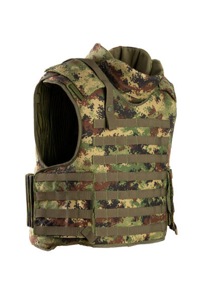 istock Modern bulletproof vest isolated on a white background. 1127949638
