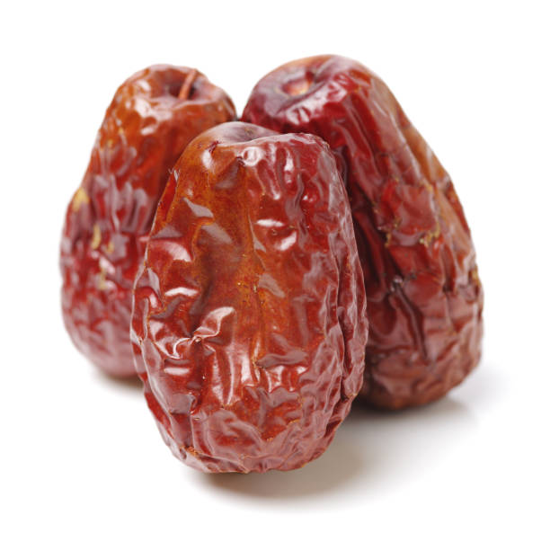 istock Dry Red jujubes  on white background 1127950895
