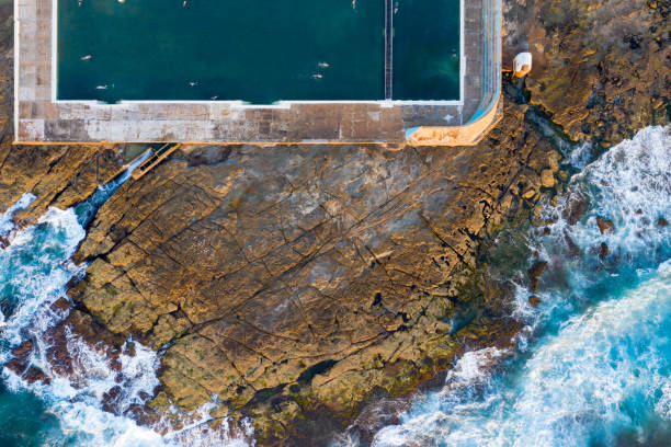istock Newcastle Ocean Baths - Aerial View - Newcastle NSW Australia 1127954348