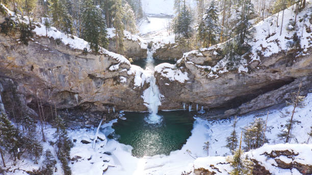 istock Buchenegger Wasserfall winter frozen ice 1127954387