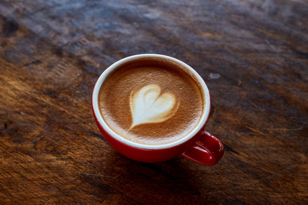 istock Happy valentines day cup coffee latte 1127954497