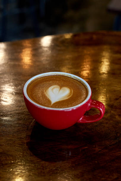 istock Happy valentines day cup coffee latte 1127954525