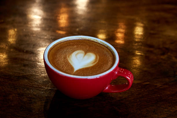 istock Happy valentines day cup coffee latte 1127954634