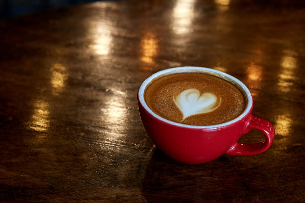 istock Happy valentines day cup coffee latte 1127954677