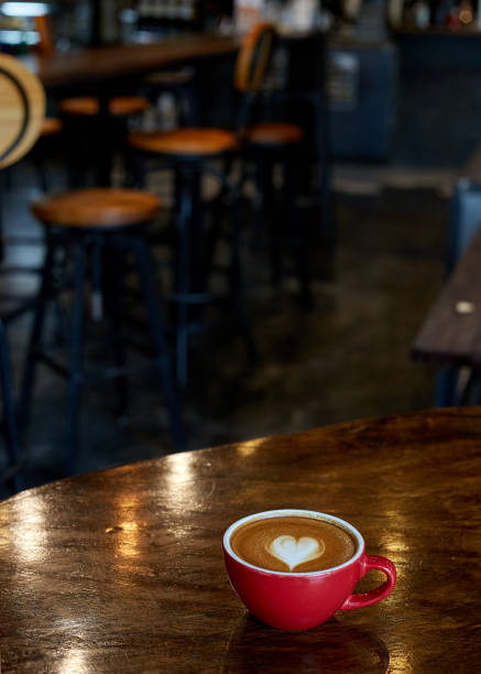 istock Happy valentines day cup coffee latte 1127954691