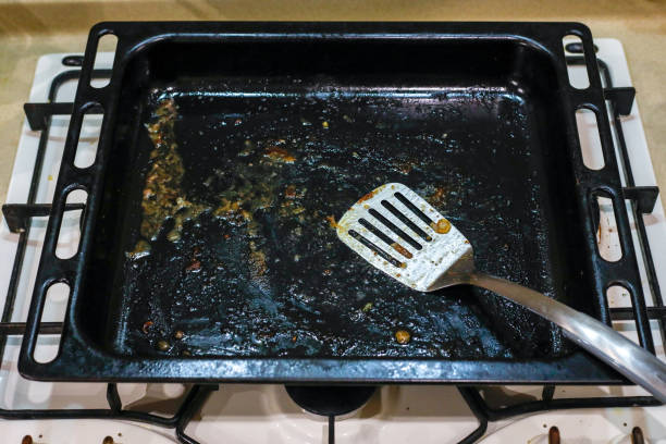 istock dirty baking pan after frying 1127955446
