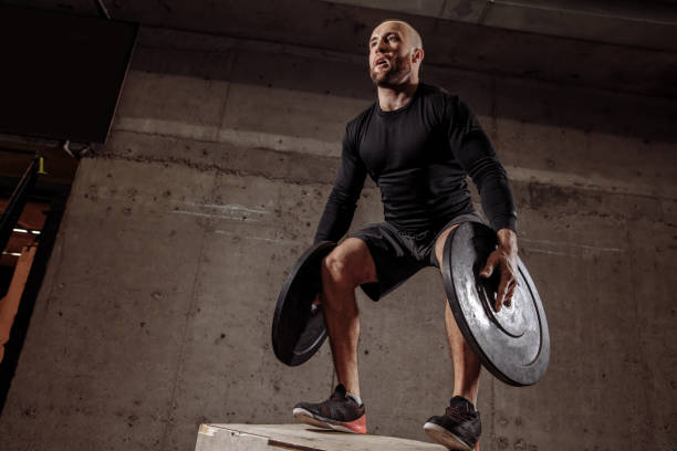istock sporty strong man with great talent 1127955740
