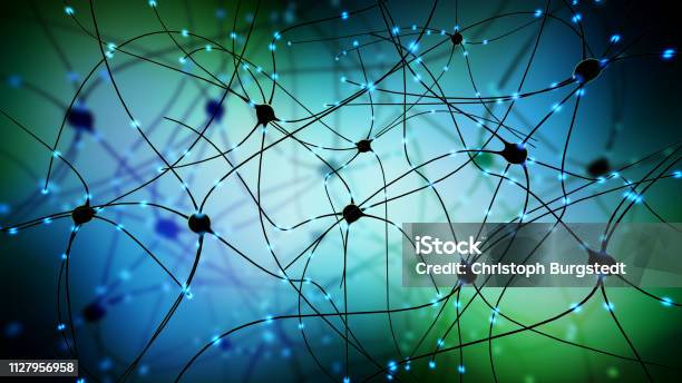 Ilustración 3d De Transmitir Sinapsis La Neurona O Célula Nerviosa Foto de stock y más banco de imágenes de Dopamina