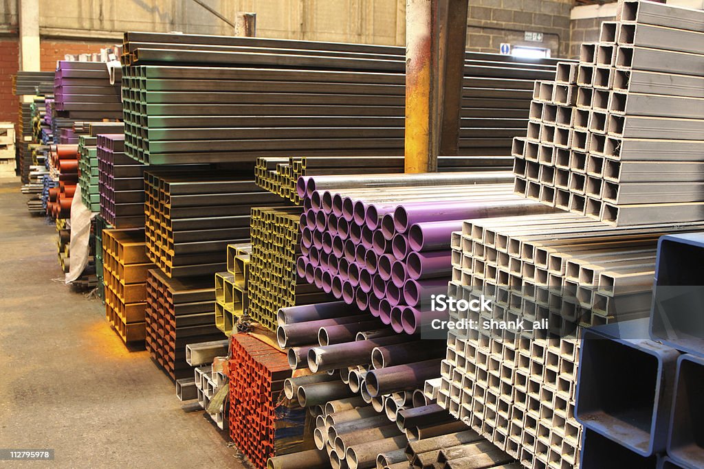 steel Auslieferungslager - Lizenzfrei Stahl Stock-Foto