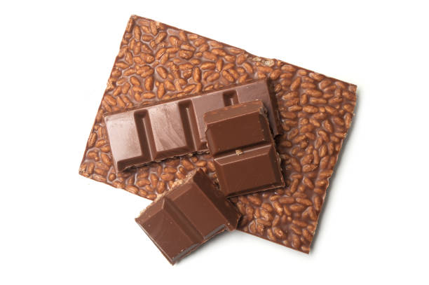 istock milk puffed rice chocolate blocks on white background 1127960086