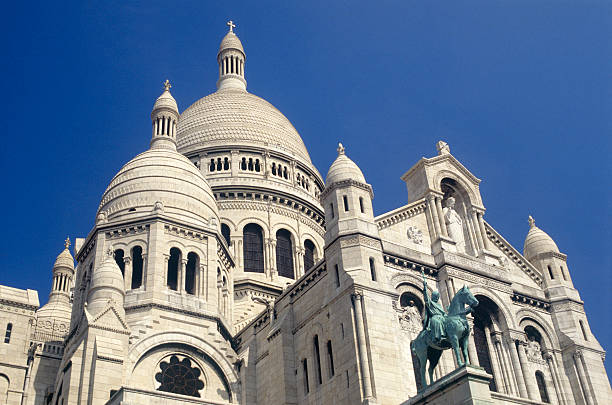 France Paris The Church of Sacre Coeur stock photo