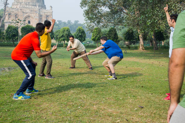 istock Playing cricket - stock images 1127960645