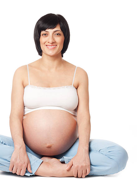 istock Smiling pregnant woman 112796080