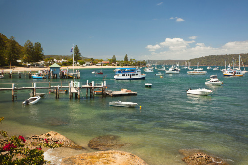 Aerial view of Lakes Entrance in the Gippsland Lakes Victoria