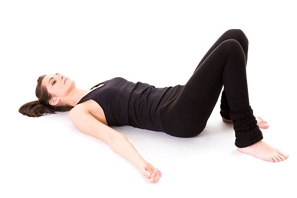istock having rest after fitness, isolated 112796242