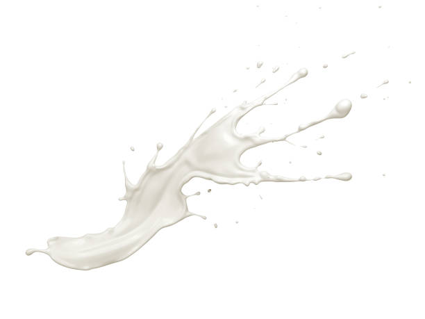 istock milk splash isolated on background, liquid or Yogurt splash 1127968594