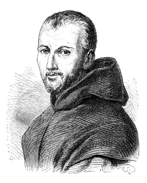istock Antique illustration of scientist: Marin Mersenne 1127969785
