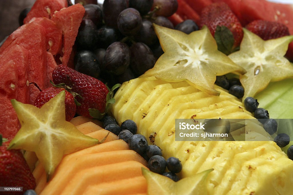 Piatto di frutta - Foto stock royalty-free di Melone