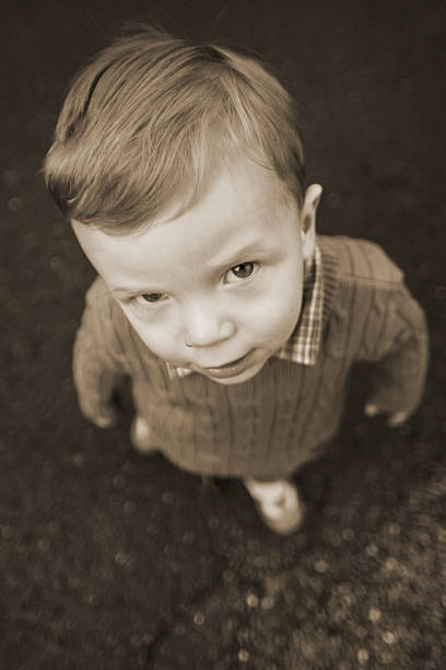 istock Male Toddler in Sepia 112797083