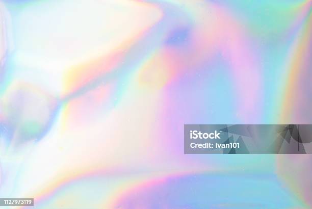 Iridescent Background Holographic Abstract Soft Pastel Colors Backdrop Stock Photo - Download Image Now