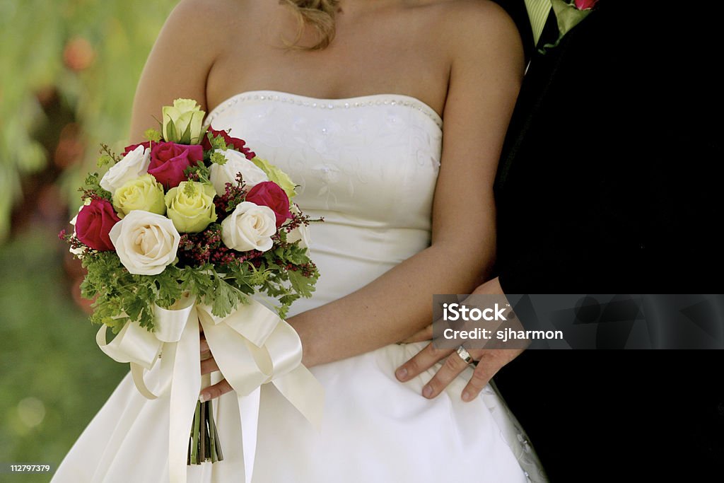 Noiva e Noivo de Flores - Royalty-free Adulto Foto de stock