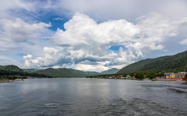 istock Boat trip on Lake Teletskoye, Altai, Russia 1127975310