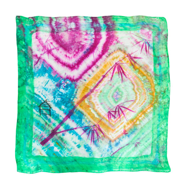 istock scarf in batik technique with picture of bamboo 1127975426