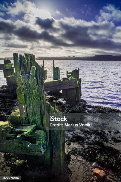 Old Harbour In Scotland Stock Photo - Download Image Now - Cloud - Sky, Coastline, Color Image