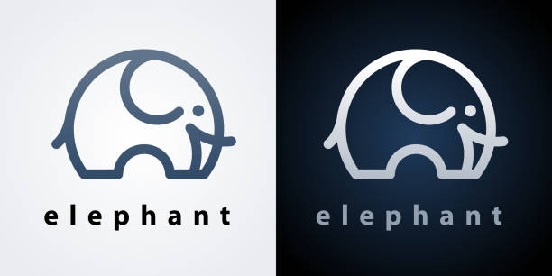 Elephant Elephant elephant logo stock illustrations