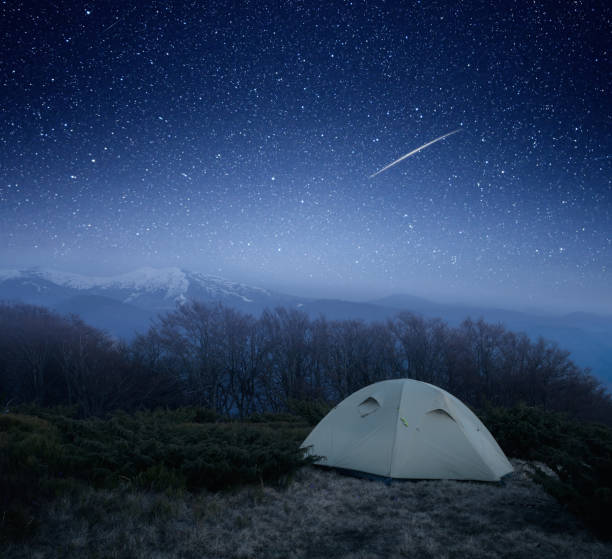 istock Camping at night in the mountains 1127992055