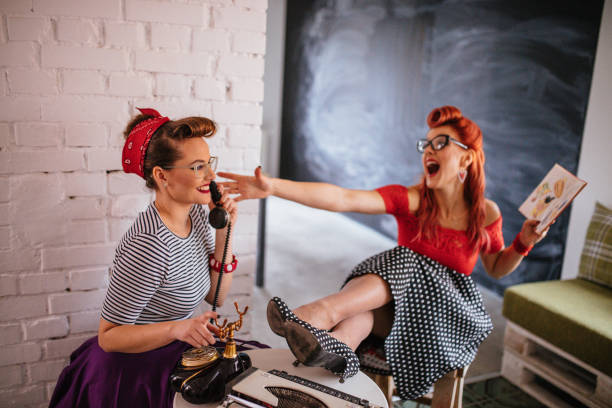 istock Sexy Pin Up Secretaries 1127994128