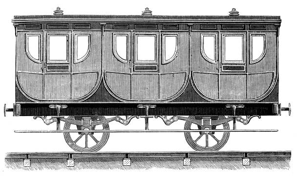 Antique illustration of scientific discoveries: Steam power