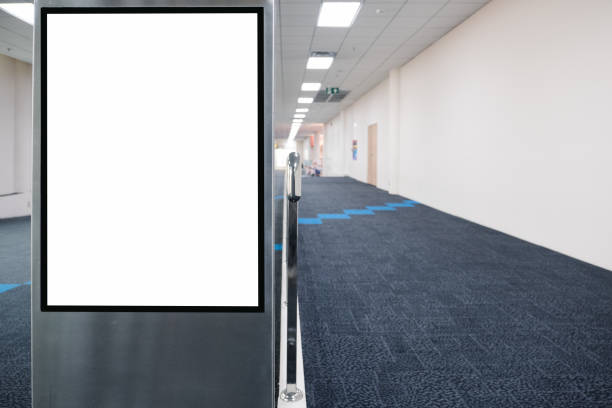 istock blank advertising billboard at airport. 1127999494