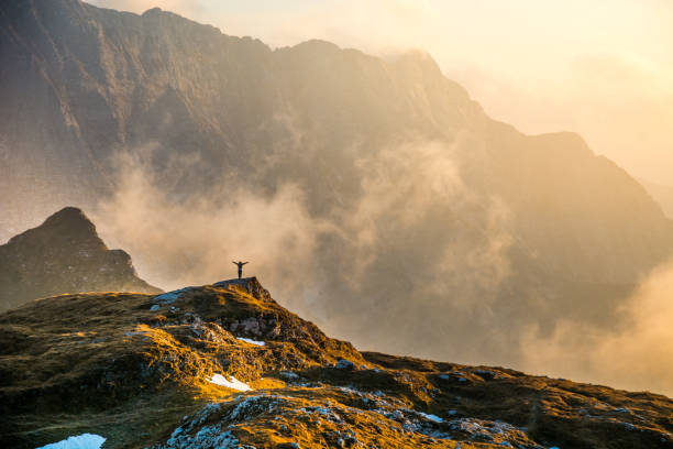istock On the top of the world. 1128000698
