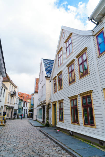 istock Colourful corner, Hordaland, Bergen, Norway 1128003594