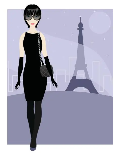 Vector illustration of Parisian