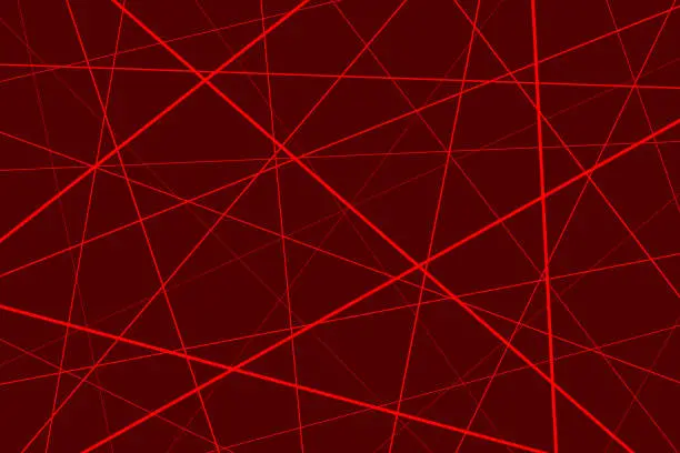 Vector illustration of Red geometric pattern