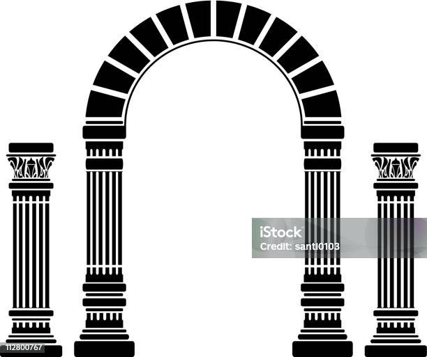 Fantasy Arch And Columns Stock Illustration - Download Image Now - Arch - Architectural Feature, Roman, Antique