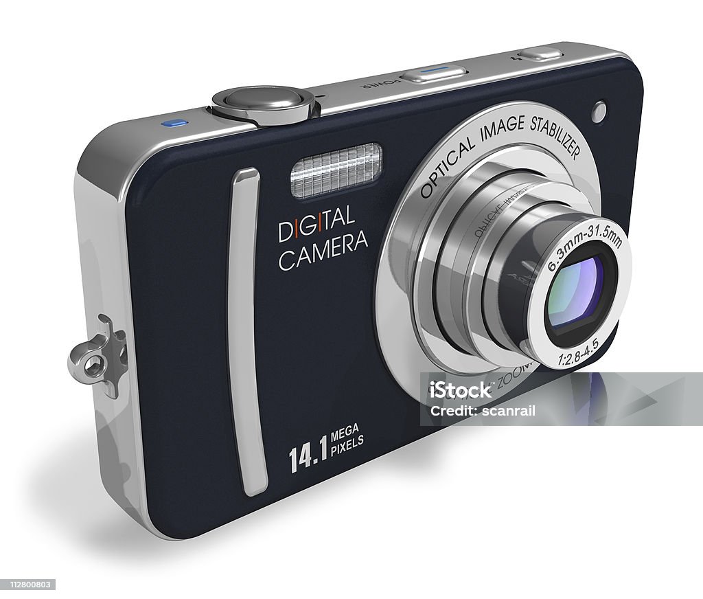 Câmera digital compacta - Foto de stock de Apresentação de diapositivos royalty-free