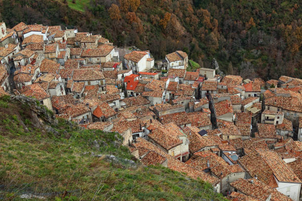 istock High Angle View Of Old Building In City 1128011890