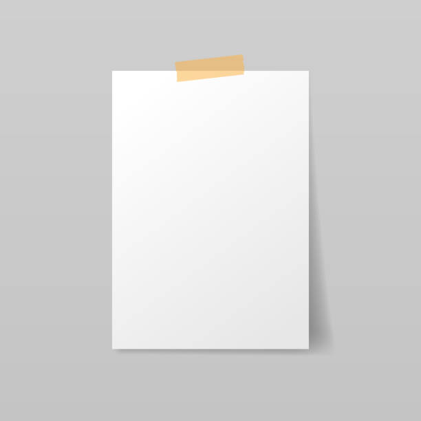 紙 a4 モックアップ - paper greeting card blank document点のイラスト素材／クリップアート素材／マンガ素材／アイコン素材
