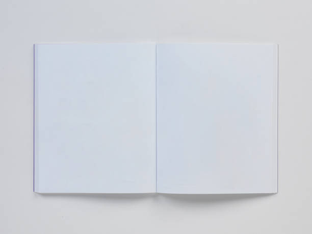 istock Mock-up magazines, book or catalog on white background. 1128019300