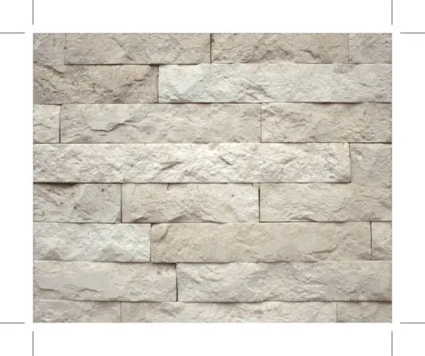 Vector illustration of Stone blocks brick wall textured background