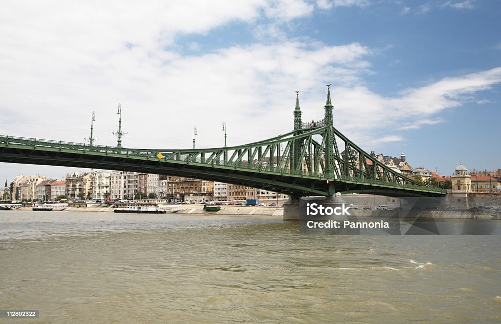 Ponte della Libertà a Budapest - Foto stock royalty-free di Acqua